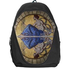 Mosaic Painting Glass Decoration Backpack Bag by Simbadda