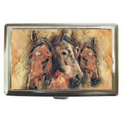 Head Horse Animal Vintage Cigarette Money Case by Simbadda