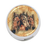 Head Horse Animal Vintage 4-Port USB Hub (Two Sides) Back