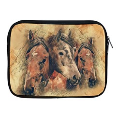 Head Horse Animal Vintage Apple Ipad 2/3/4 Zipper Cases by Simbadda