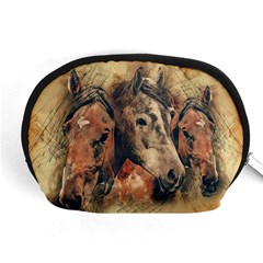 Head Horse Animal Vintage Accessory Pouch (medium) by Simbadda