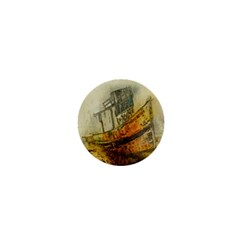 Boat Old Fisherman Mar Ocean 1  Mini Buttons by Simbadda