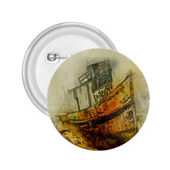 Boat Old Fisherman Mar Ocean 2 25  Buttons by Simbadda