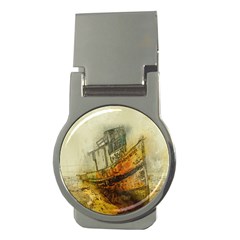 Boat Old Fisherman Mar Ocean Money Clips (round)  by Simbadda