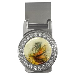 Boat Old Fisherman Mar Ocean Money Clips (cz)  by Simbadda