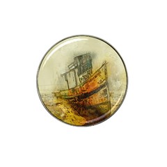 Boat Old Fisherman Mar Ocean Hat Clip Ball Marker by Simbadda