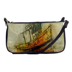 Boat Old Fisherman Mar Ocean Shoulder Clutch Bag by Simbadda