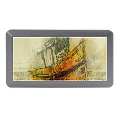 Boat Old Fisherman Mar Ocean Memory Card Reader (mini) by Simbadda