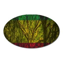 Rasta Forest Rastafari Nature Oval Magnet by Simbadda