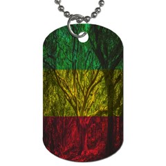 Rasta Forest Rastafari Nature Dog Tag (two Sides) by Simbadda