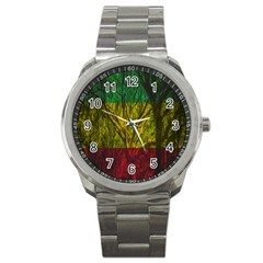 Rasta Forest Rastafari Nature Sport Metal Watch by Simbadda