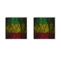 Rasta Forest Rastafari Nature Cufflinks (square) by Simbadda