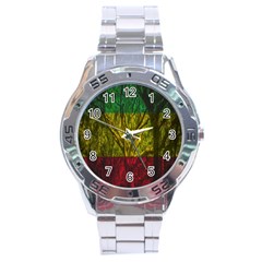 Rasta Forest Rastafari Nature Stainless Steel Analogue Watch by Simbadda