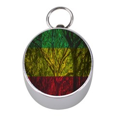 Rasta Forest Rastafari Nature Mini Silver Compasses by Simbadda