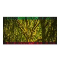 Rasta Forest Rastafari Nature Satin Shawl by Simbadda