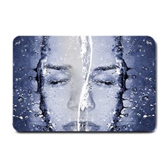 Girl Water Natural Hair Wet Bath Small Doormat  by Simbadda