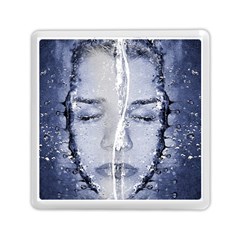 Girl Water Natural Hair Wet Bath Memory Card Reader (square) by Simbadda