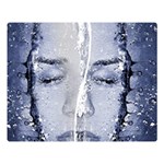 Girl Water Natural Hair Wet Bath Double Sided Flano Blanket (Large)  80 x60  Blanket Front