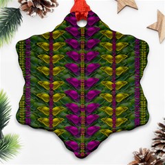 Butterfly Liana Jungle And Full Of Leaves Everywhere Ornament (snowflake) by pepitasart