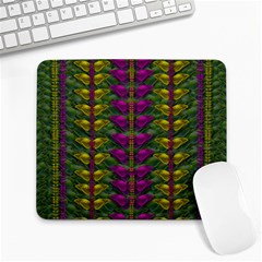 Butterfly Liana Jungle And Full Of Leaves Everywhere Large Mousepads by pepitasart