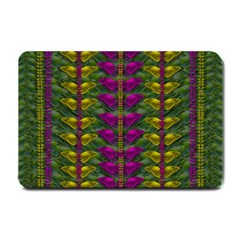 Butterfly Liana Jungle And Full Of Leaves Everywhere Small Doormat  by pepitasart