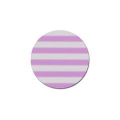 Bold Stripes Soft Pink Pattern Golf Ball Marker (10 Pack) by BrightVibesDesign