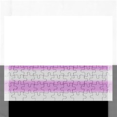 Bold Stripes Soft Pink Pattern Rectangular Jigsaw Puzzl by BrightVibesDesign