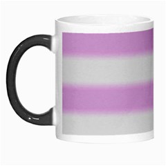 Bold Stripes Soft Pink Pattern Morph Mugs by BrightVibesDesign