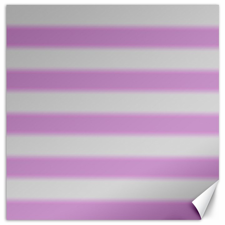 Bold Stripes Soft Pink Pattern Canvas 20  x 20 