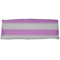 Bold Stripes Soft Pink Pattern Body Pillow Case (dakimakura) by BrightVibesDesign