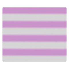 Bold Stripes Soft Pink Pattern Double Sided Flano Blanket (small)  by BrightVibesDesign