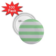 Bold Stripes Soft Green 1 75  Buttons (100 Pack)  by BrightVibesDesign