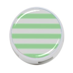 Bold Stripes Soft Green 4-port Usb Hub (one Side) by BrightVibesDesign