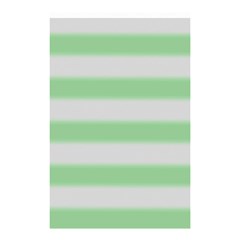 Bold Stripes Soft Green Shower Curtain 48  X 72  (small)  by BrightVibesDesign