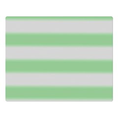 Bold Stripes Soft Green Double Sided Flano Blanket (large)  by BrightVibesDesign