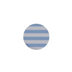 Bold Stripes Soft Blue 1  Mini Buttons by BrightVibesDesign