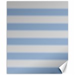 Bold Stripes Soft Blue Canvas 8  x 10  8.15 x9.66  Canvas - 1