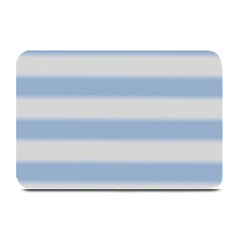 Bold Stripes Soft Blue Plate Mats by BrightVibesDesign