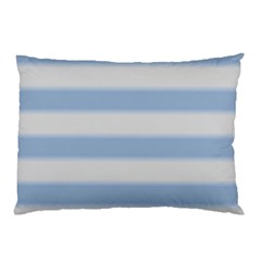 Bold Stripes Soft Blue Pillow Case by BrightVibesDesign