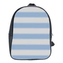 Bold Stripes Soft Blue School Bag (large) by BrightVibesDesign