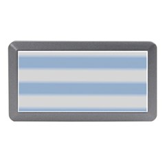 Bold Stripes Soft Blue Memory Card Reader (mini) by BrightVibesDesign