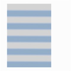 Bold Stripes Soft Blue Small Garden Flag (two Sides) by BrightVibesDesign