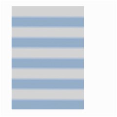 Bold Stripes Soft Blue Large Garden Flag (two Sides) by BrightVibesDesign