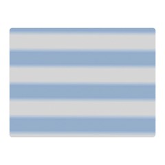 Bold Stripes Soft Blue Double Sided Flano Blanket (mini)  by BrightVibesDesign