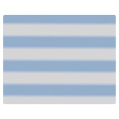 Bold Stripes Soft Blue Double Sided Flano Blanket (medium)  by BrightVibesDesign