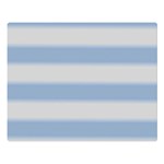 Bold Stripes Soft Blue Double Sided Flano Blanket (Large)  80 x60  Blanket Front