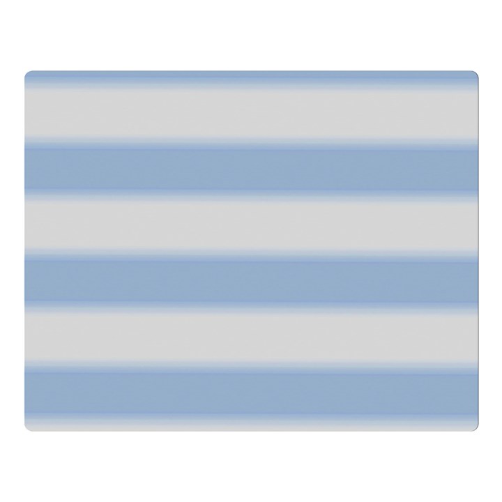 Bold Stripes Soft Blue Double Sided Flano Blanket (Large) 