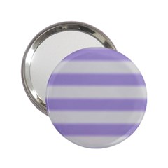 Bold Stripes Soft Purple Pattern 2 25  Handbag Mirrors by BrightVibesDesign