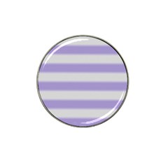 Bold Stripes Soft Purple Pattern Hat Clip Ball Marker by BrightVibesDesign