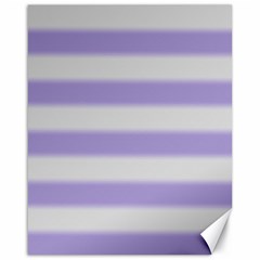 Bold Stripes Soft Purple Pattern Canvas 16  X 20  by BrightVibesDesign